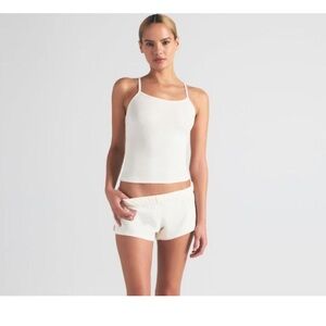 SKIMS Cotton Rib Long Tank NWT